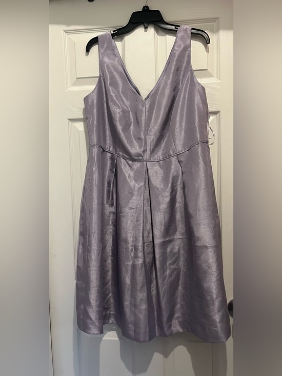 Dress Barn Dresses & Skirts - Dress Barn RSVP Bridesmaid Satin-Look Lavender V-Neck Midi Dress size 14